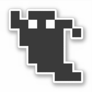 Sticker Ombre fantôme de 8 bits Pixel