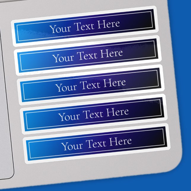 Sticker Ombre moderne Bleu Clair et Violet (Créateur téléchargé)