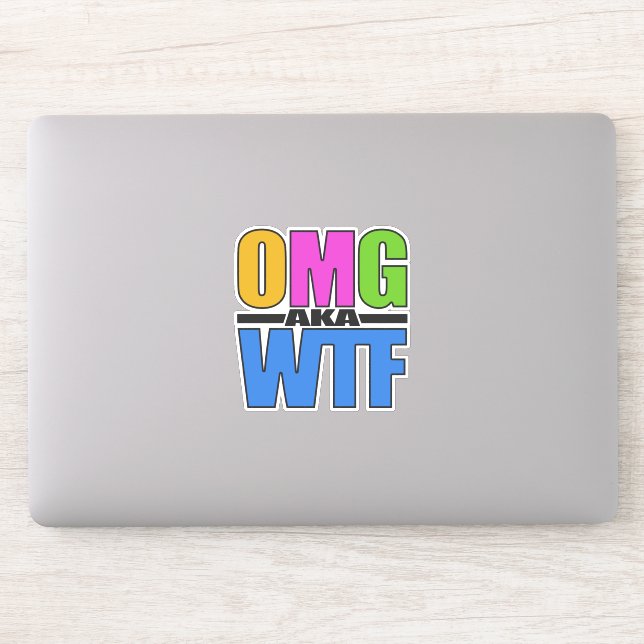 Sticker OMG aka WTF (Ordinateur)