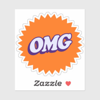 Sticker OMG - Graphique gras et amusant