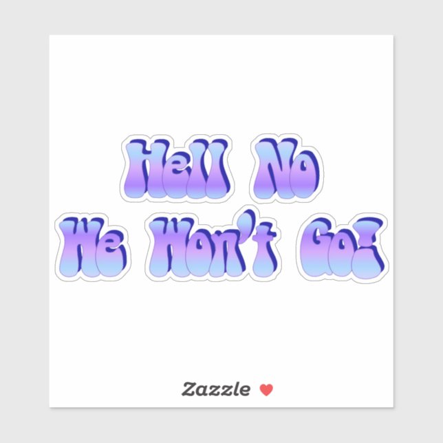 Sticker On n'y ira pas ! (Feuille)