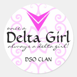 Sticker "Once a Delta Girl"