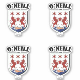 Sticker O'Neill Crest Traduction et signification irlandai