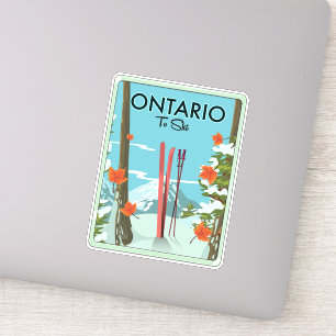 Sticker Ontario Pour Skier