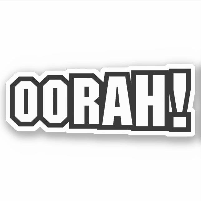 STICKER OORAH ! (Devant)