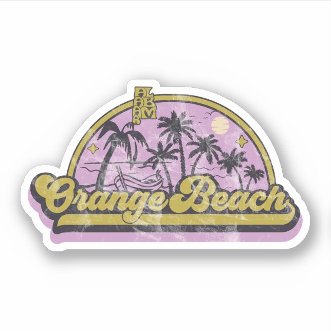 Sticker Orange Beach, Alabama (Devant)