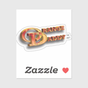 Sticker Orange Daddy 3D