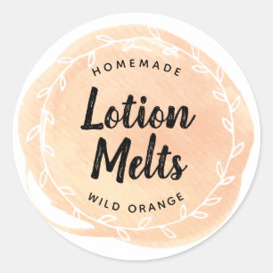 Sticker Orange Essential Oil Craft Étiquette