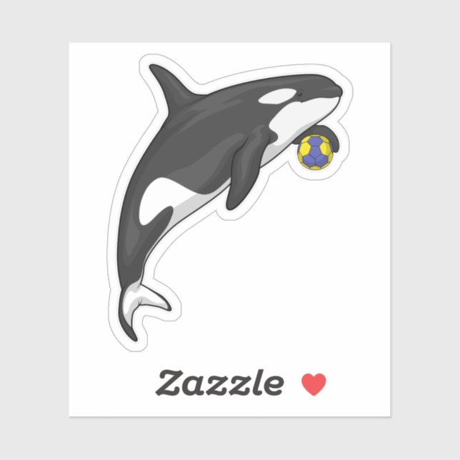 Sticker Orca Handball player Handball (Feuille)