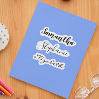 Ordinateur portable 3 Nom Isolé Tumbler Decal