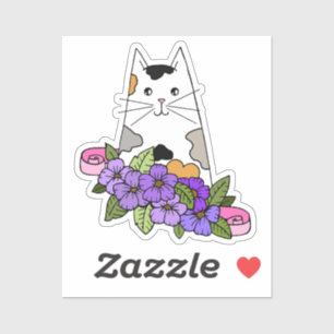 Sticker Ordinateur portable Calico Cat