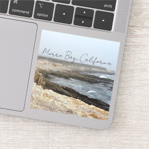 Sticker Ordinateur portable Morro Bay California Ocean Pho
