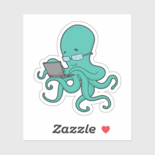 Sticker Ordinateur portable Octopus