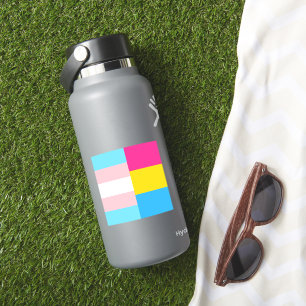 Sticker Ordinateur portable Transgenre Pansexual Dual Prid