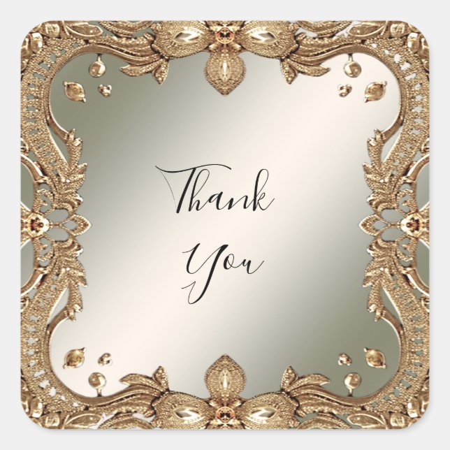 Sticker Ornate Or (Devant)