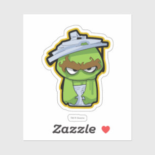 Sticker Oscar le Grouch Zombie