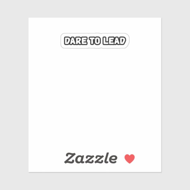 Sticker Oser Diriger Courageux Chef Visionnaire (Feuille)