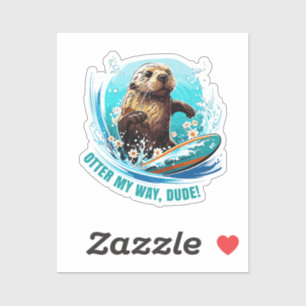 Sticker Otter 841 Surf Otter Elle Vole Surfboards Otte