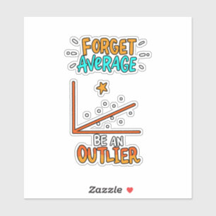 Sticker Oublier Moyenne Être Un Math Pun Mot Joke Cadeau