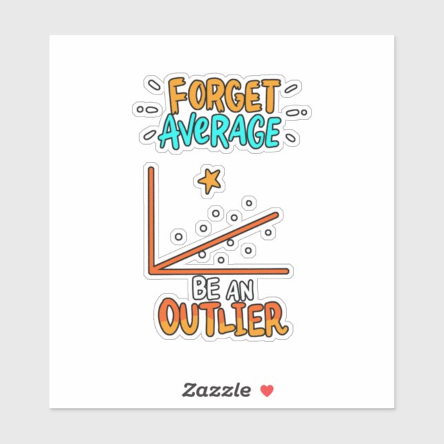 Sticker Oublier Moyenne Être Un Math Pun Mot Joke Cadeau (Feuille)