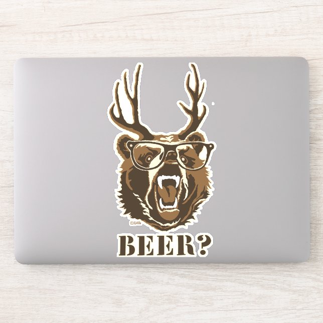 Sticker Ours, cerf ou bière (Ordinateur)