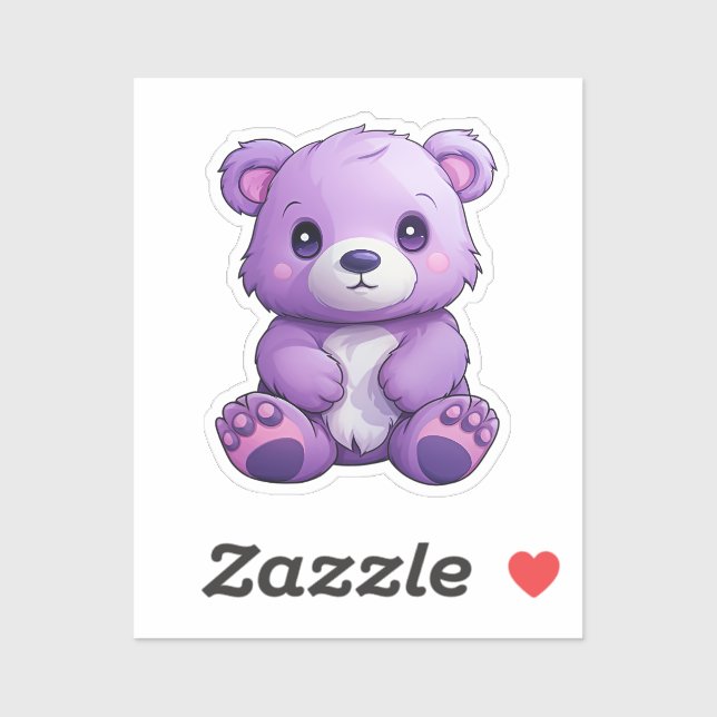 Sticker Ours de caricature (Feuille)