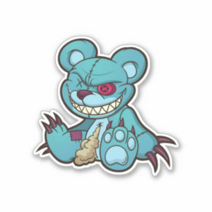 Sticker Ours de pitié - Zombie