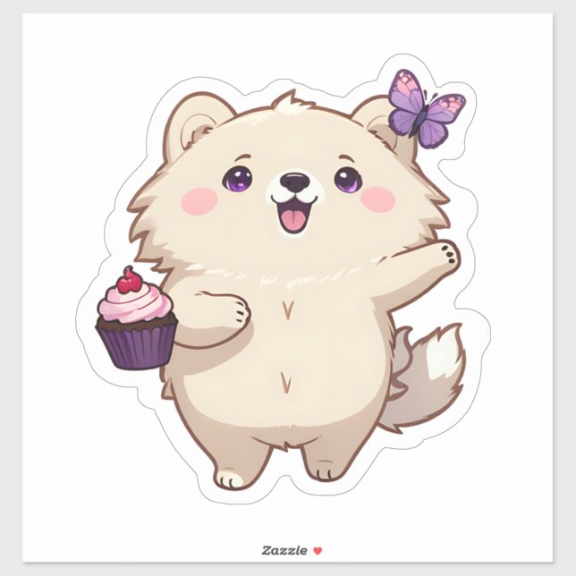 Sticker Ours en peluche mignon (Feuille)