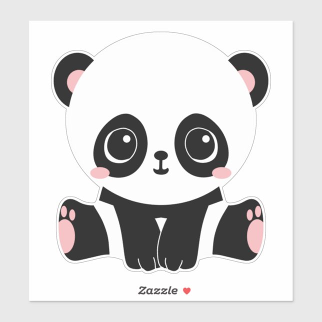Sticker Ours Panda (Feuille)
