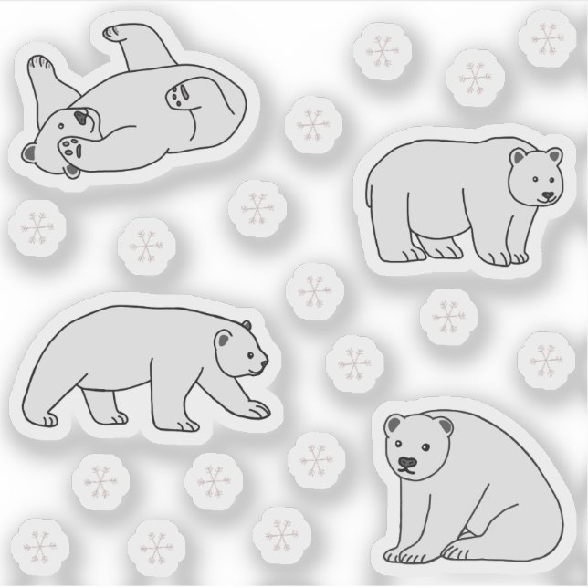 Sticker Ours polaires (Devant)