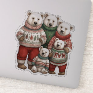 Sticker Ours polaires en pulls