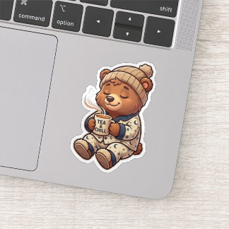 Sticker Ours sédentaire