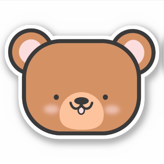 Sticker Ourson mignon (Devant)