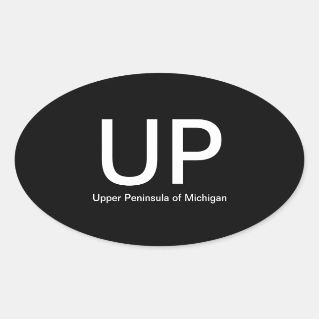 Sticker Oval Bumper UP dans la péninsule supérieur (Devant)