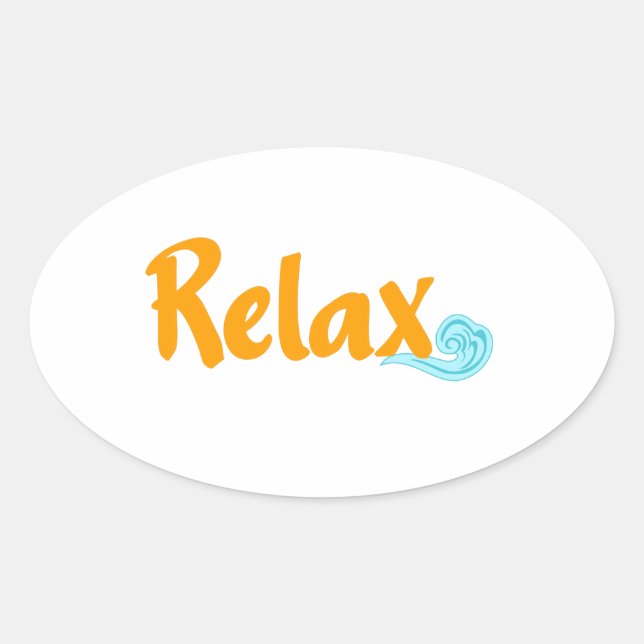Sticker Oval Relax (Devant)