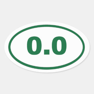 Sticker Ovale 0,0 vert