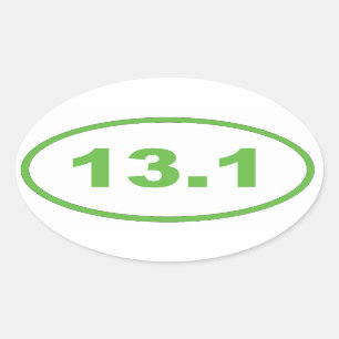 Sticker Ovale 13,1 vert clair