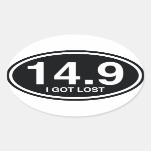 Sticker Ovale 14.9 J'Ai Perdu
