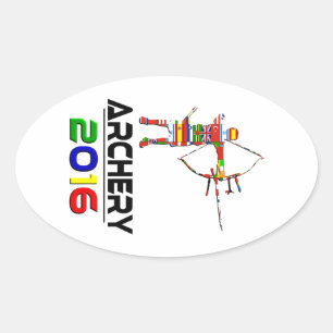 Sticker Ovale 2016 : Tir à l'arc