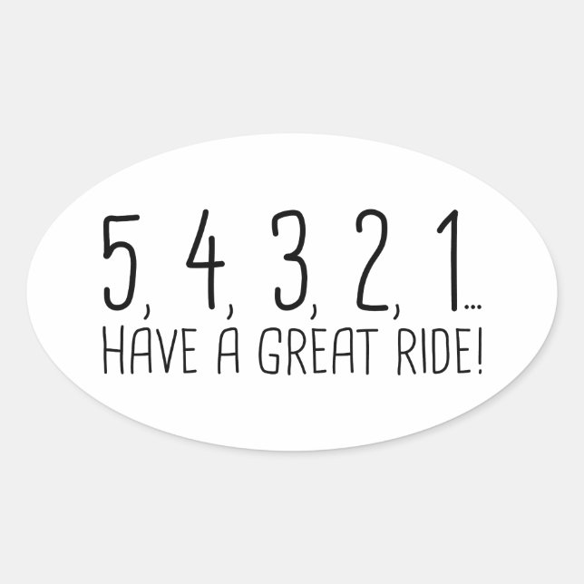 STICKER OVALE 54321 (Devant)