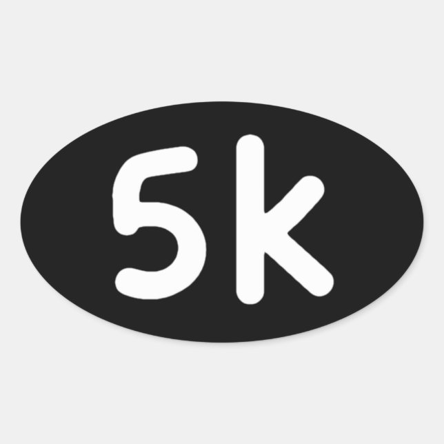 Sticker Ovale 5 k (Devant)