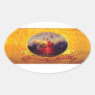 Sticker Ovale 5ème Cavalerie de la Virginie - princesse Anne