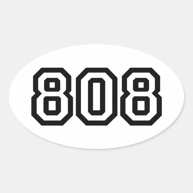 STICKER OVALE 808 (Devant)
