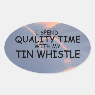 Sticker ovale à sifflet de qualité