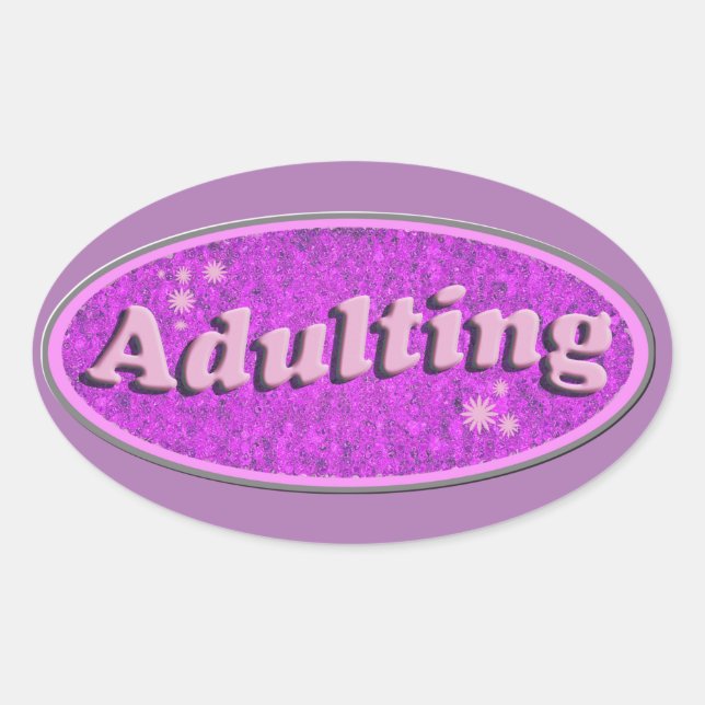 Sticker Ovale Adulte Cheeky Rétro Nostalgie Rétro Amusant (Devant)