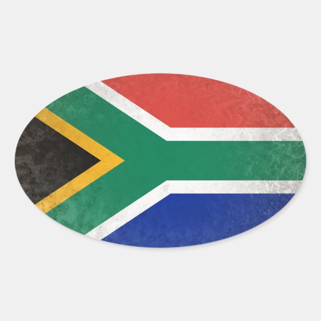 Sticker Ovale Afrique du Sud (Devant)