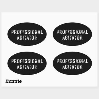 STICKER OVALE AGITATEUR PROFESSIONNEL