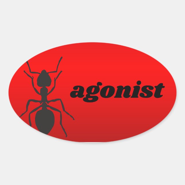 Sticker Ovale agoniste (Devant)