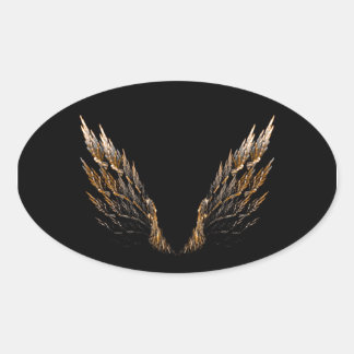 Sticker Ovale Ailes ouvertes