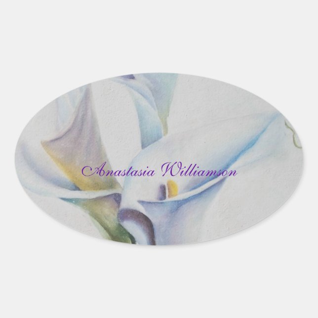 STICKER OVALE AIMER PÂQUES .. (Devant)